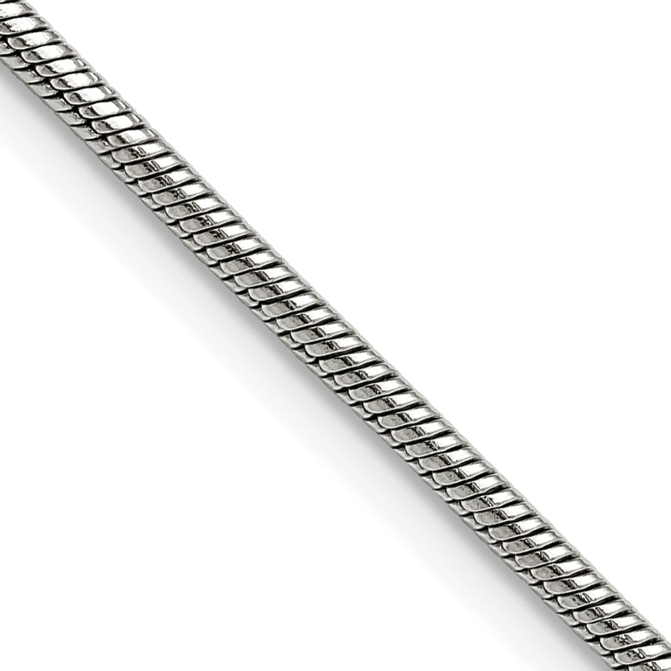 Chisel Stainless Steel Polished 2.4mm 30 inch Snake Chain