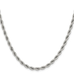 Chisel Stainless Steel Polished 4mm 18 inch Rope Chain