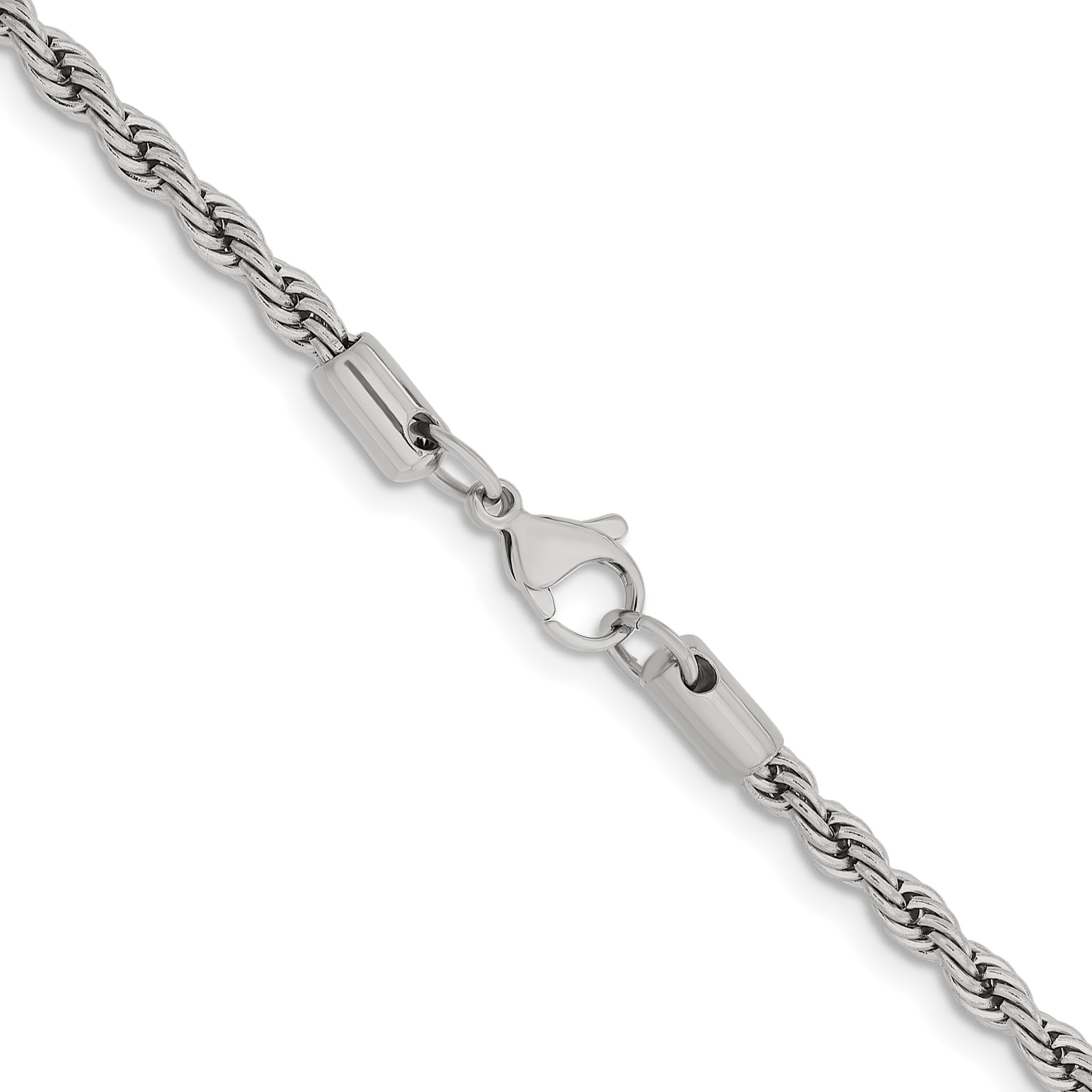 Chisel Stainless Steel Polished 4mm 18 inch Rope Chain