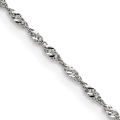 Chisel Stainless Steel Polished 2mm 20 inch Singapore Chain