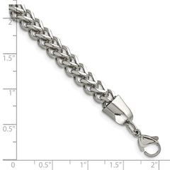 Chisel Stainless Steel Polished 5.5mm 8.5 inch Franco Chain