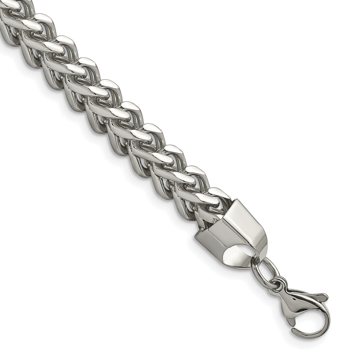 Chisel Stainless Steel Polished 6.75mm 9 inch Franco Chain