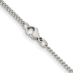 Chisel Stainless Steel Polished 2.25mm 16 inch Round Curb Chain