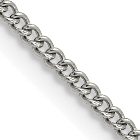 Chisel Stainless Steel Polished 2.25mm 24 inch Round Curb Chain