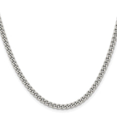 Chisel Stainless Steel Polished 4mm 18 inch Round Curb Chain