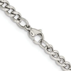 Chisel Stainless Steel Polished 5.3mm 18 inch Round Curb Chain