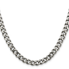 Chisel Stainless Steel Polished 6.75mm 20 inch Curb Chain