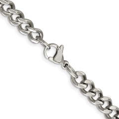 Chisel Stainless Steel Polished 6.75mm 20 inch Curb Chain