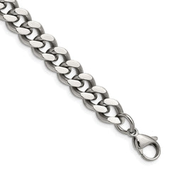 Chisel Stainless Steel Polished 9.5mm 7.75 inch Curb Chain