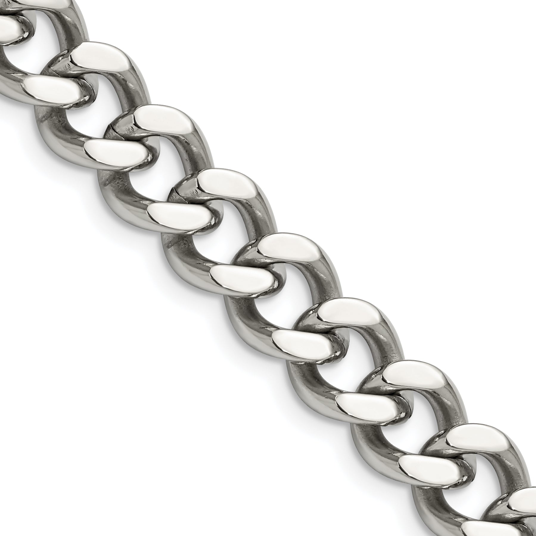 Chisel Stainless Steel Polished 11.5mm 24 inch Curb Chain