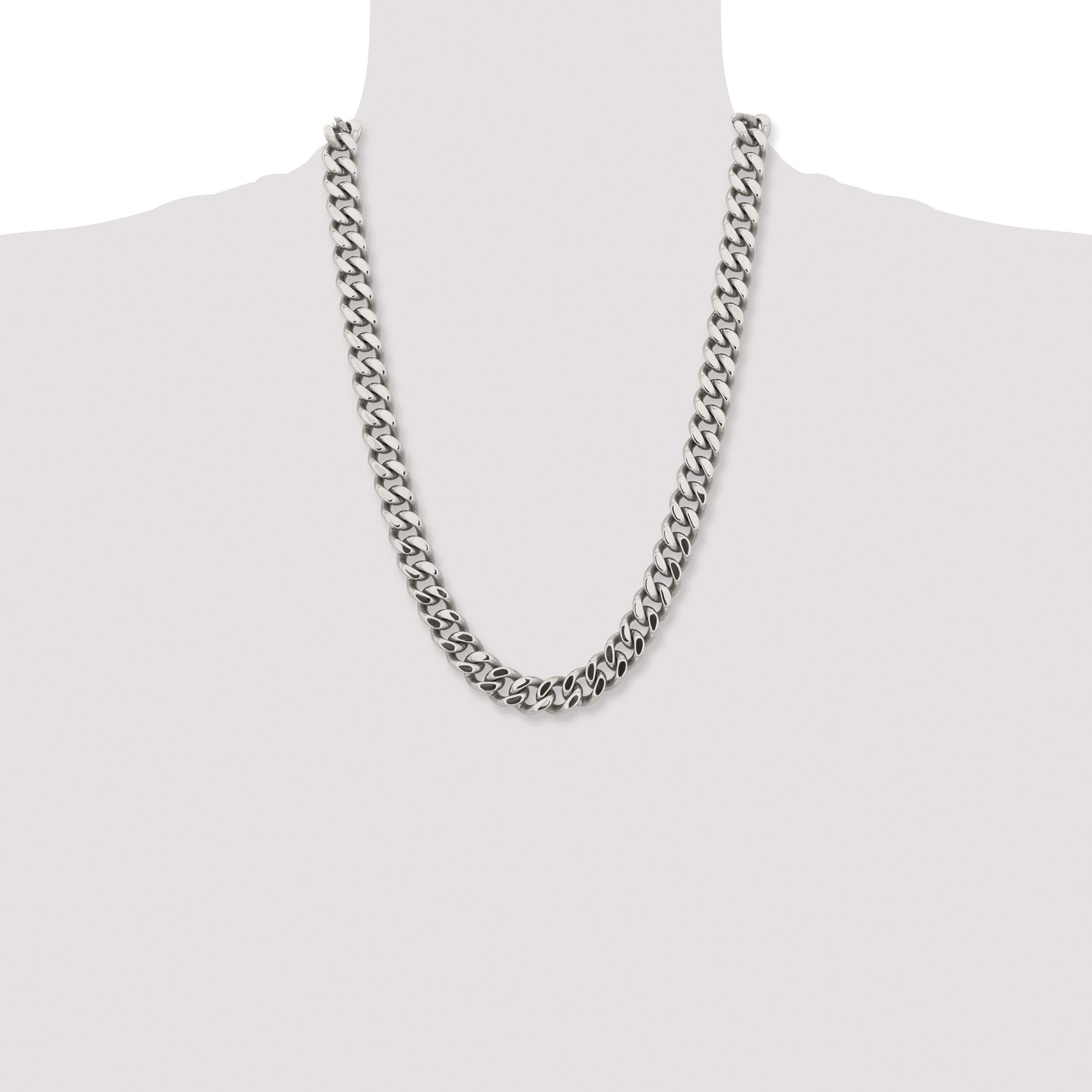 Chisel Stainless Steel Polished 13.75mm 22.5 inch Curb Chain