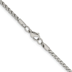 Chisel Stainless Steel Polished 3mm 20 inch Wheat Chain