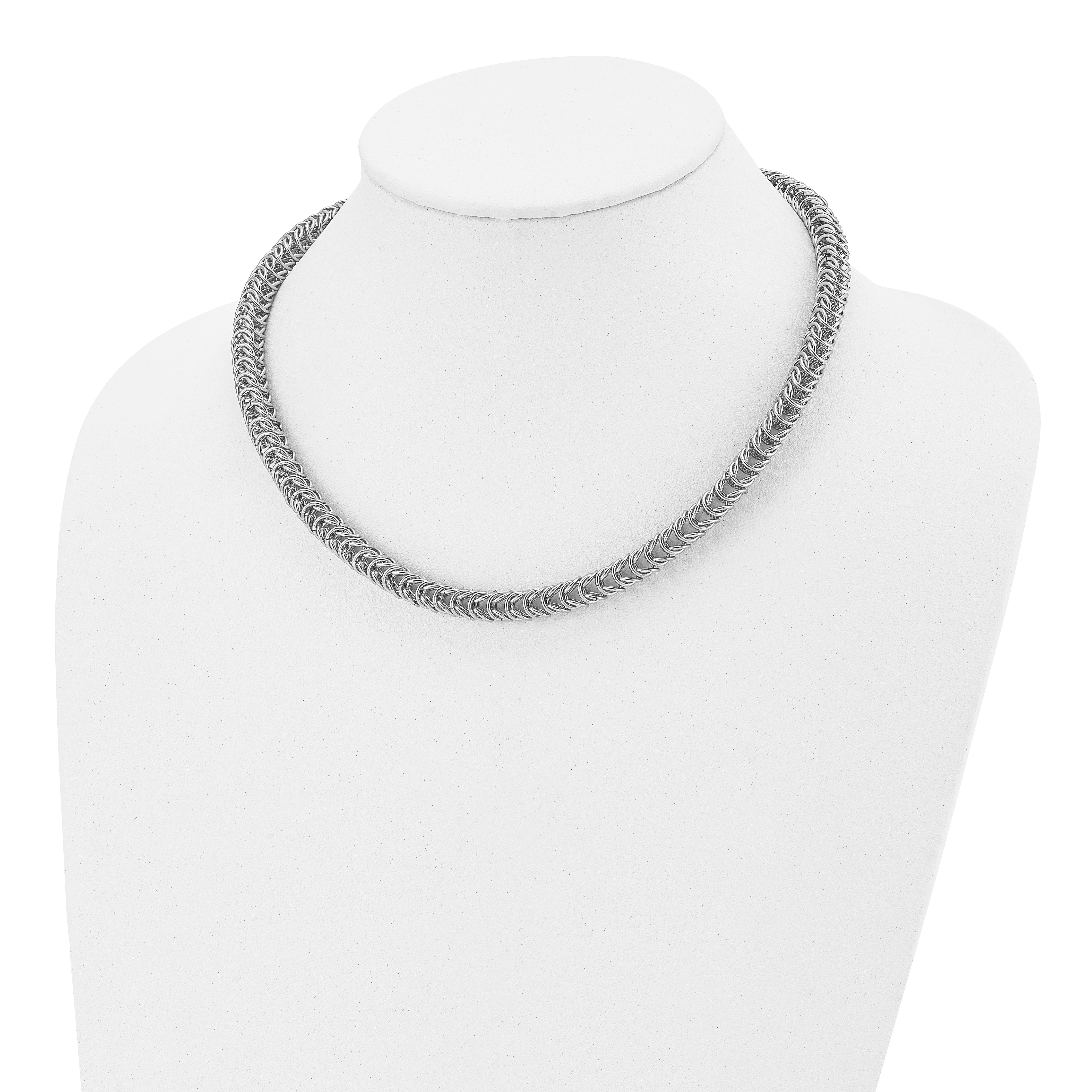 Chisel Stainless Steel Polished 18 inch Fancy Link Necklace