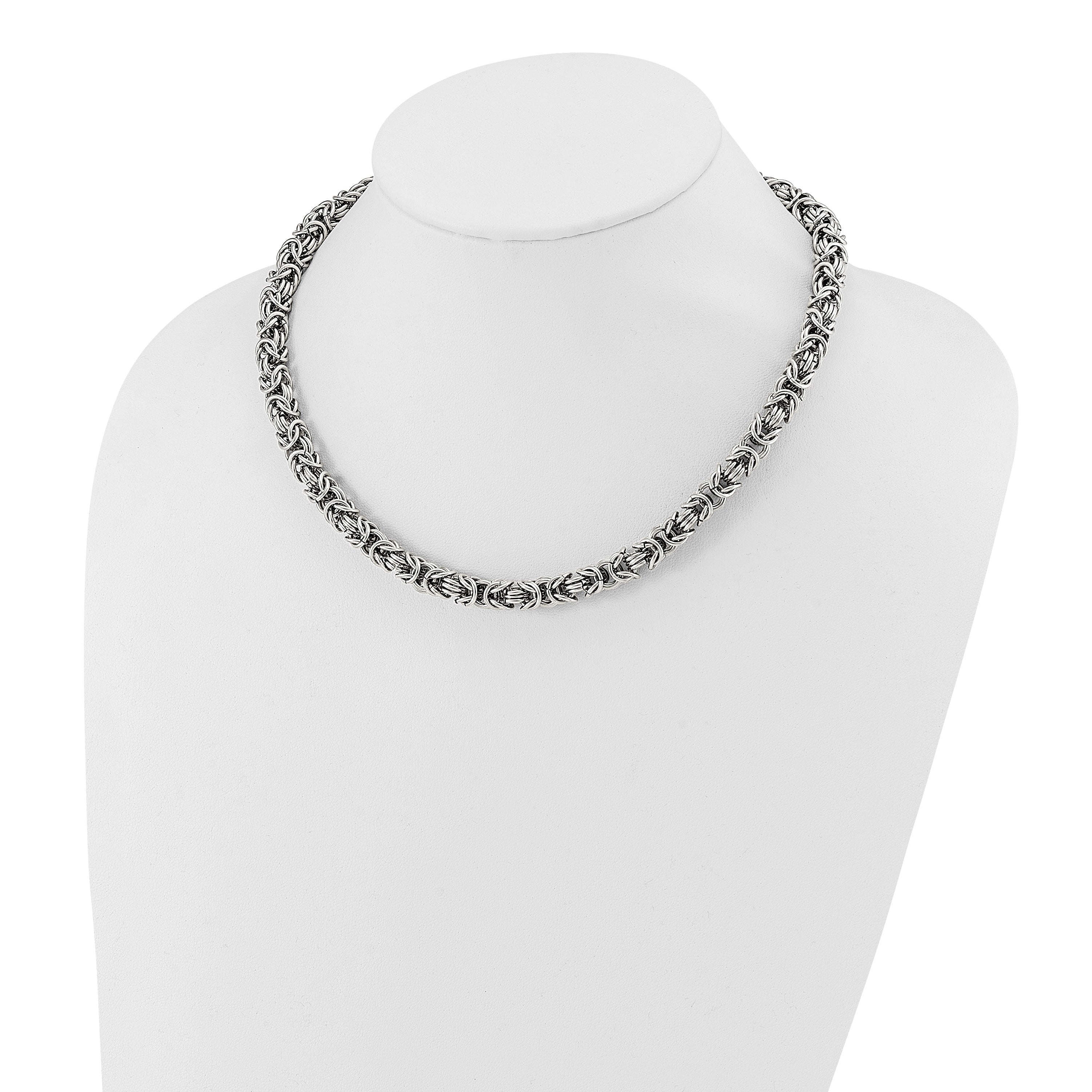 Chisel Stainless Steel Polished 18 inch Fancy Link Necklace