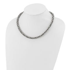 Chisel Stainless Steel Polished 18 inch Fancy Link Necklace