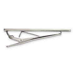 Chisel Stainless Steel Polished Studded Tie Bar