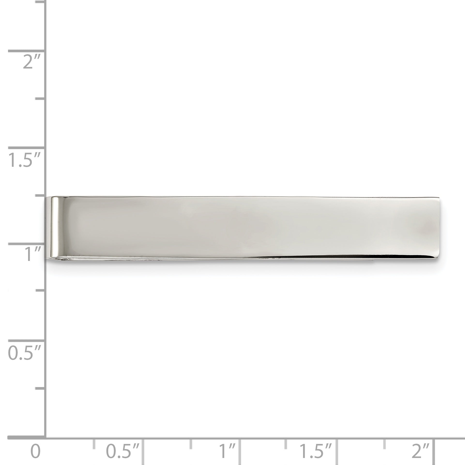 Chisel Stainless Steel Polished Tie Bar / Money Clip