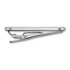 Chisel Stainless Steel Brushed and Polished Tie Bar