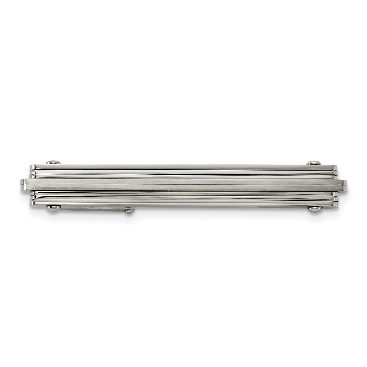 Chisel Stainless Steel Brushed and Polished Tie Bar