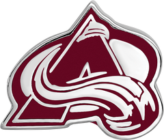 Sterling Silver Rhodium-plated NHL LogoArt Colorado Avalanche Letter A Enameled Bead