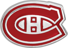 Sterling Silver Rhodium-plated NHL LogoArt Montreal Canadiens Enameled Bead