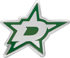 Sterling Silver Rhodium-plated NHL LogoArt Dallas Stars Enameled Bead