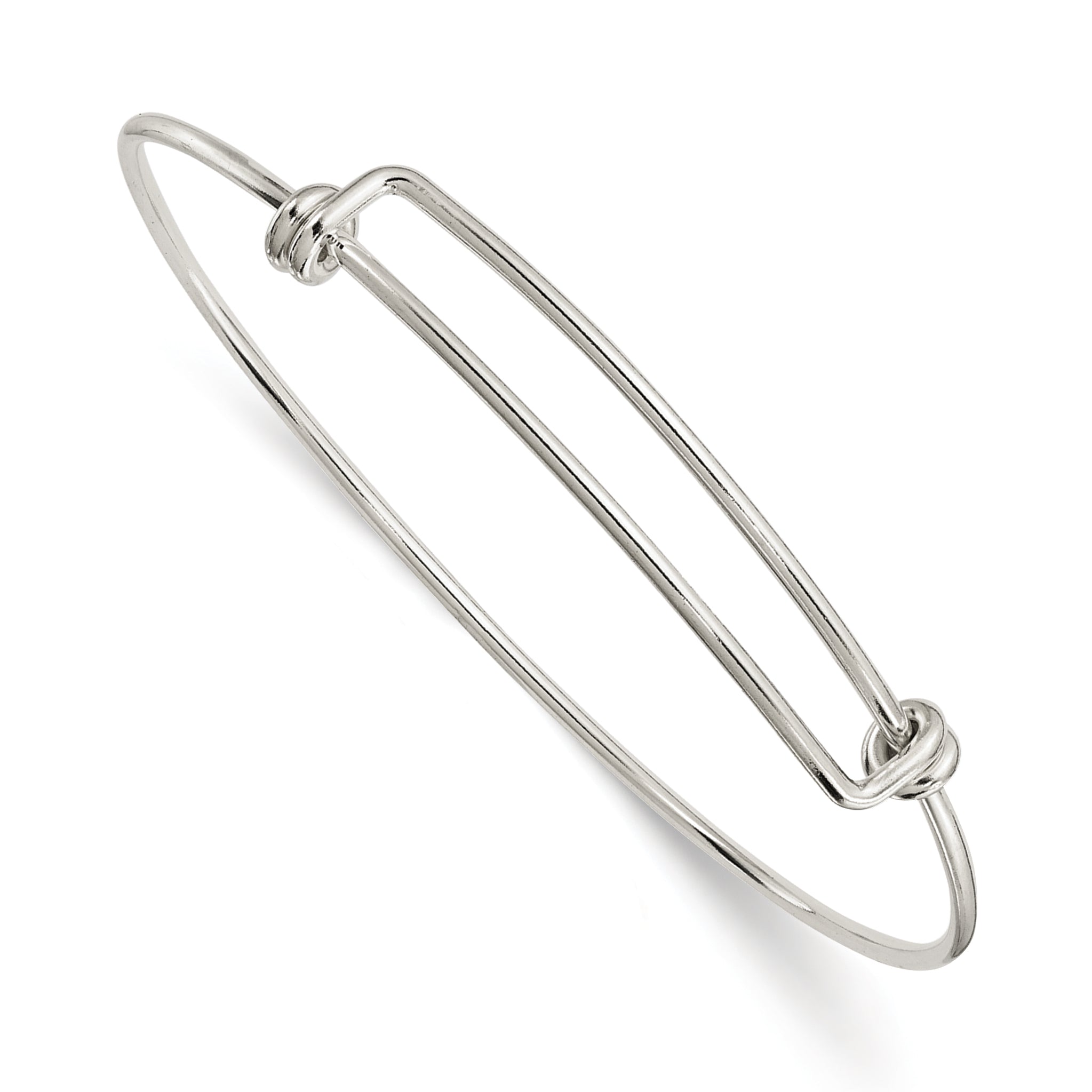 Sterling Silver 1.65mm Wire Expandable Bangle