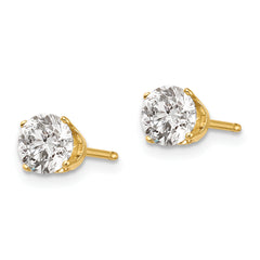 14ky 1.00ct. I2 K-L Diamond Stud Push-on Post Earrings