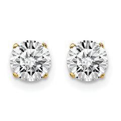 14ky 1.00ct. I2 K-L Diamond Stud Push-on Post Earrings