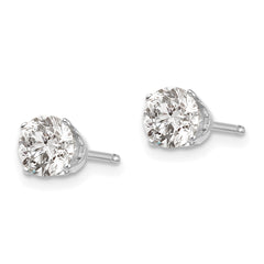 14kw 1.00ct. I2 K-L Diamond Stud Push-on Post Earrings