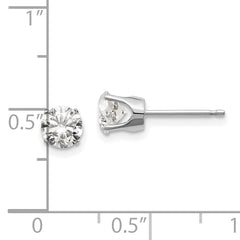 14kw 1.00ct. I2 K-L Diamond Stud Push-on Post Earrings