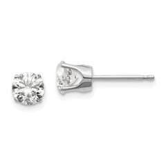 14kw 1.00ct I1 J-K Diamond Stud Push-on Post Earrings