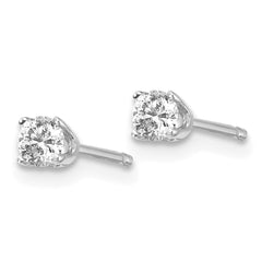 14kw .20ct I2 K-L Diamond Stud Push-on Post Earrings