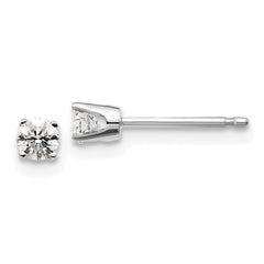 14kw .20ct I2 K-L Diamond Stud Push-on Post Earrings