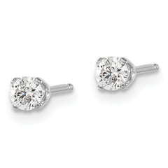 14kw .30ct I2 K-L Diamond Stud Push-on Post Earrings