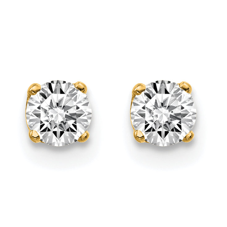 14ky .40ct. I2 K-L Diamond Stud Push-on Post Earrings