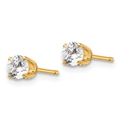 14ky .50ct. I2 K-L Diamond Stud Push-on Post Earrings