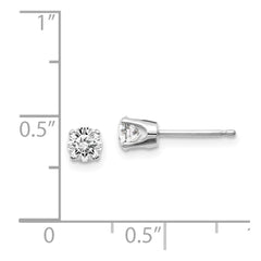 14kw .60ct I1 J-K Diamond Stud Push-on Post Earrings