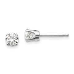 14kw .60ct I1 J-K Diamond Stud Push-on Post Earrings