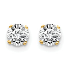 14ky .70ct. I2 K-L Diamond Stud Push-on Post Earrings