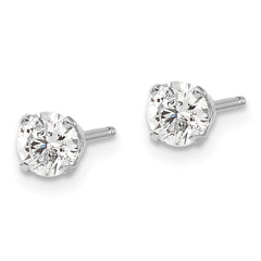 14kw .70ct I2 K-L Diamond Stud Push-on Post Earrings