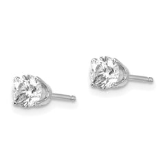 14kw .75ct I2 K-L Diamond Stud Push-on Post Earrings