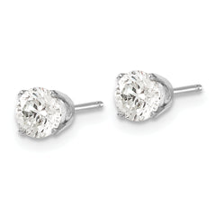 14kw .95ct I2 K-L Diamond Stud Push-on Post Earrings