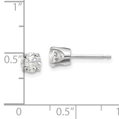 14kw .95ct I2 K-L Diamond Stud Push-on Post Earrings