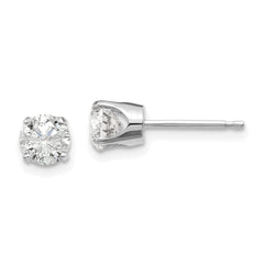 14kw .95ct I1 J-K Diamond Stud Push-on Post Earrings