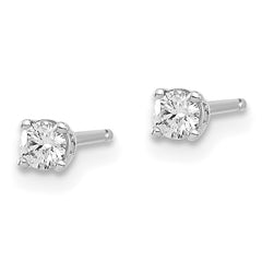 14kw .15ct I1 J-K Diamond Stud Push-on Post Earrings