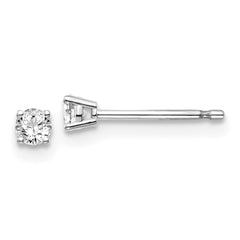 14kw .15ct I1 J-K Diamond Stud Push-on Post Earrings