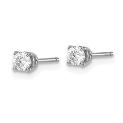 14kw .30ct I1 J-K Diamond Stud Push-on Post Earrings