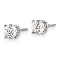 14kw 1.00ct SI3 G-I Diamond Stud Thread on/off Post Earrings