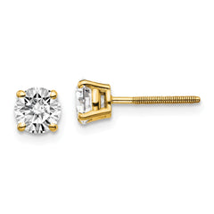 14Ky 1.00ct. VS2/SI1 G-I Diamond Stud Thread on/off Post Earrings